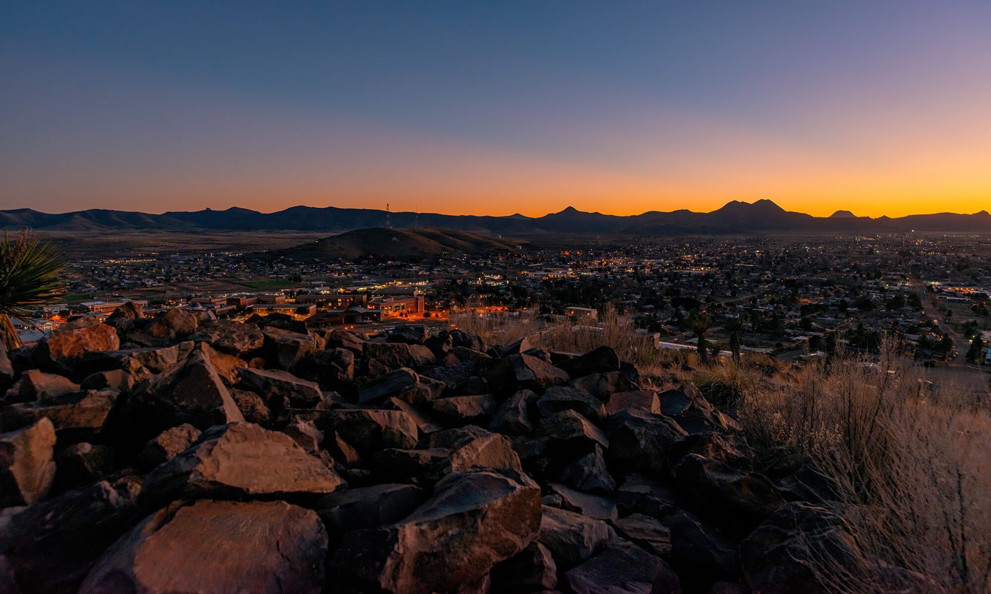 Alpine, TX at Dusk